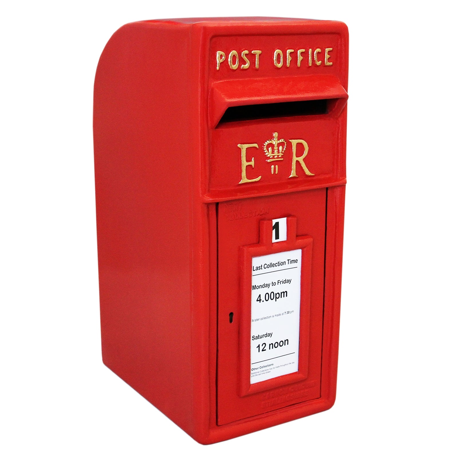 Q-Rax Cassetta Postale Britannica Rossa buca lettere ghisa