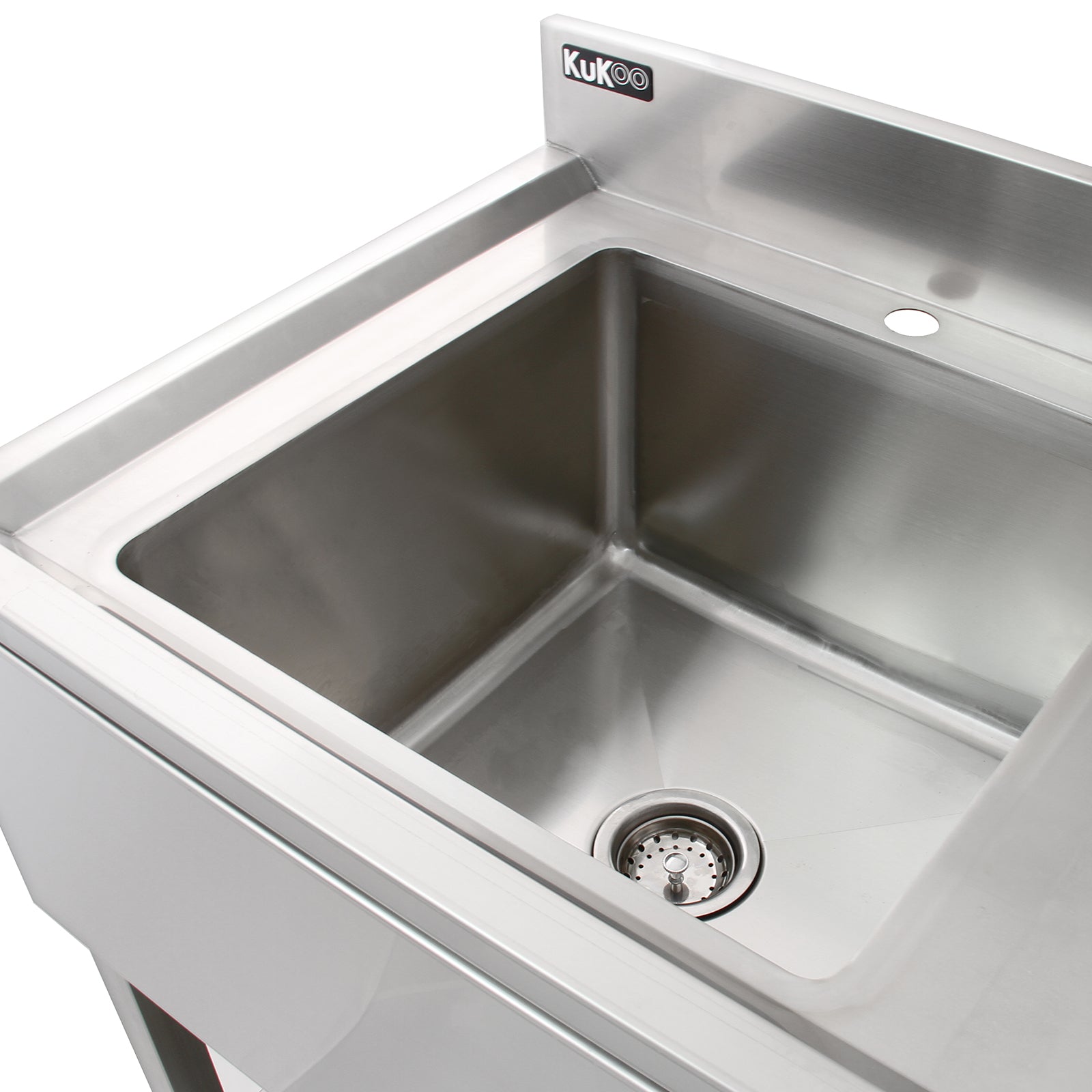 Q-Rax Apparecchi Lavello inox 1 vasca scolapiatti destra acciaio