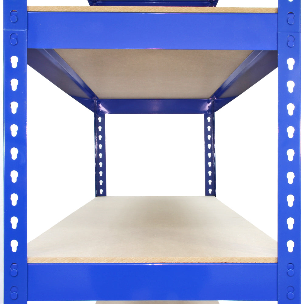 Q-Rax Scaffale Garage Blu 120x50 cm 3 Pezzi Portata 200 kg
