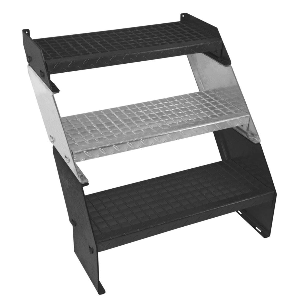 Q-Rax Gradini Acciaio Zincato 600 mm scala modulare