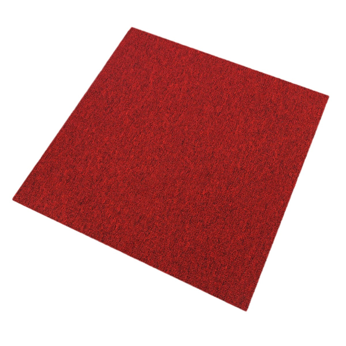 Q-Rax 40 Mattonelle Moquette 10mq Nero Rosso 50x50