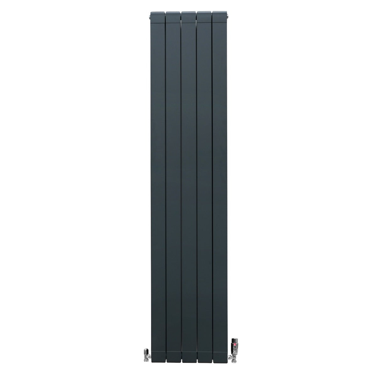 Q-Rax Radiatori Alluminio 1800x395mm Termosifone Antracite Valvole