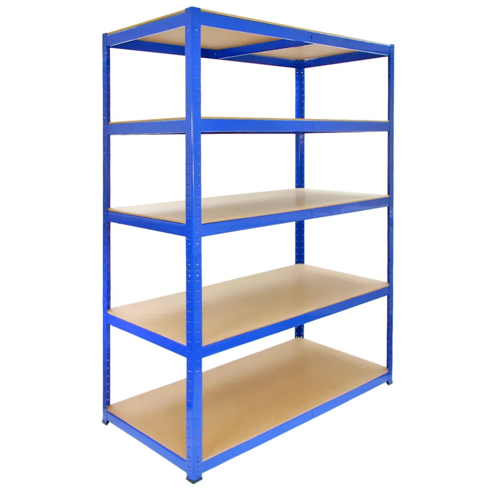 Q-Rax T-Rax 10 scaffali blu 120cm 5 ripiani 280kg