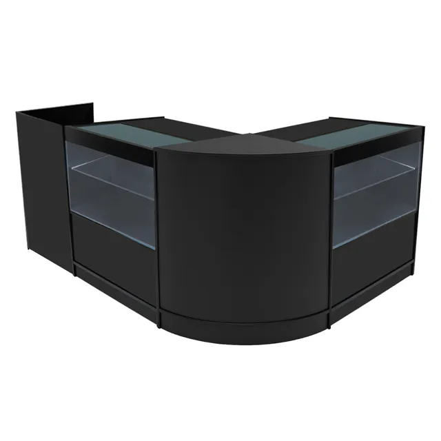Q-Rax Banconi Negozio Phoenix LED Nero Set CM60 TB60 2xC900