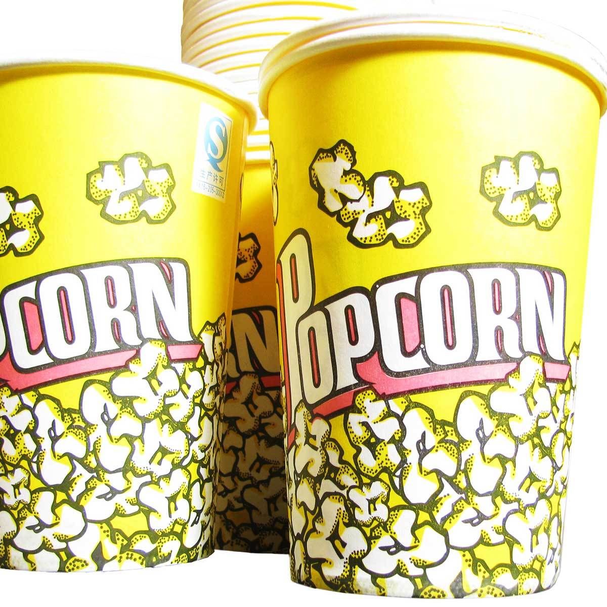 Q-Rax Ristorazione Box Popcorn 900g Cartoni 25 Pezzi Festa