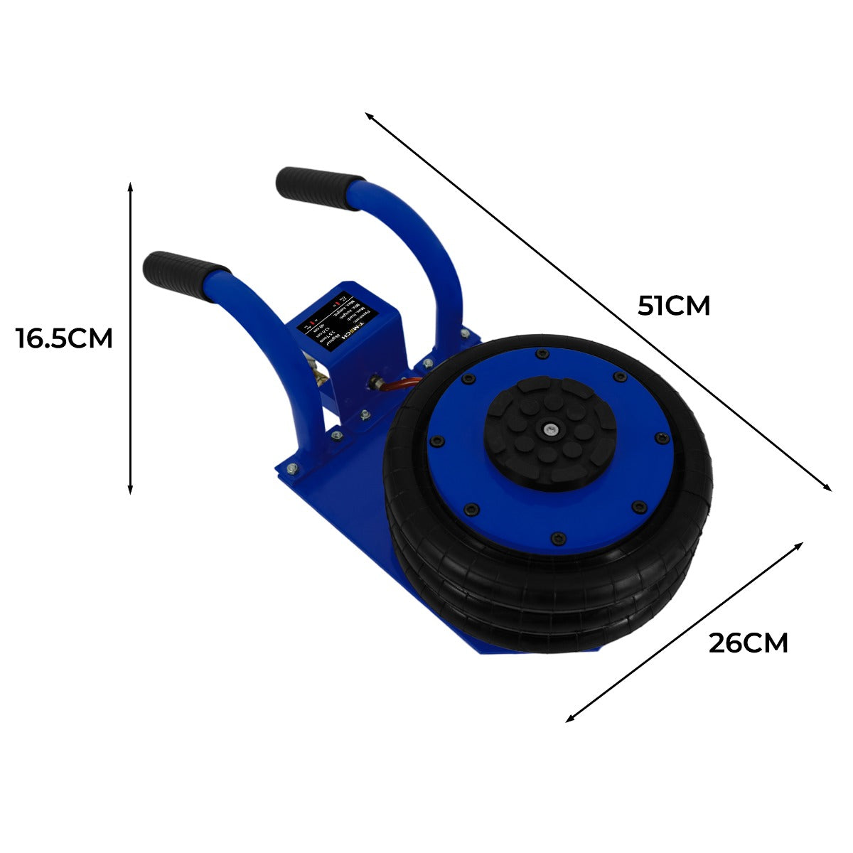 Q-Rax Cric Air Bag 3,5T portatile maniglia sollevatore pneumatico