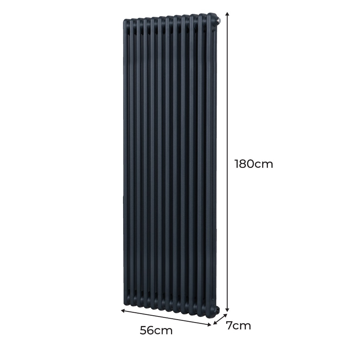 Q-Rax Radiatori Tradizionali 1800x562 Termosifone Antracite