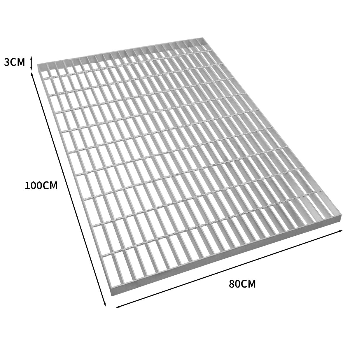 Q-Rax Griglia Zincata 1000x800 mm Pavimento Portata 800 kg