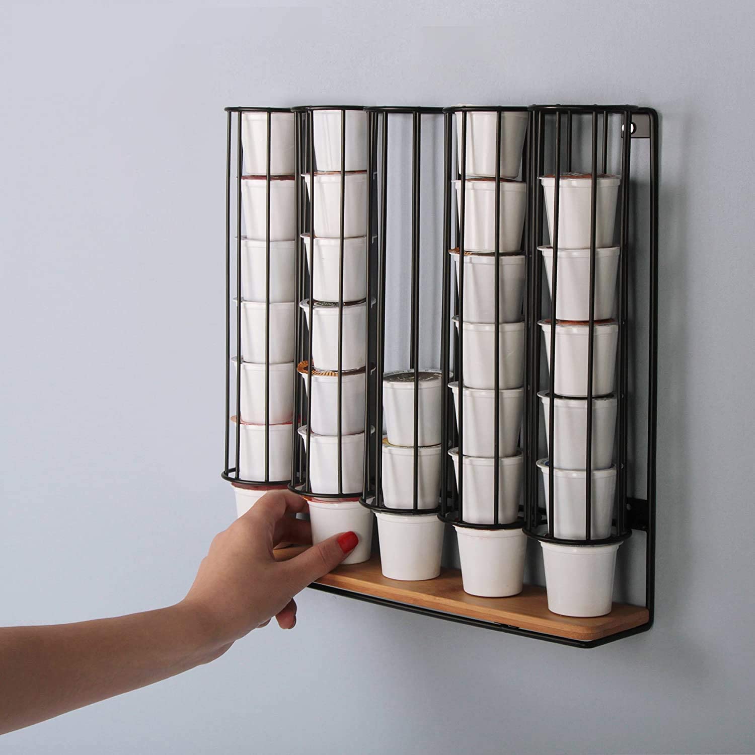 Jackcube Kitchen Porta Capsule Parete 5 Scomparti 35pz