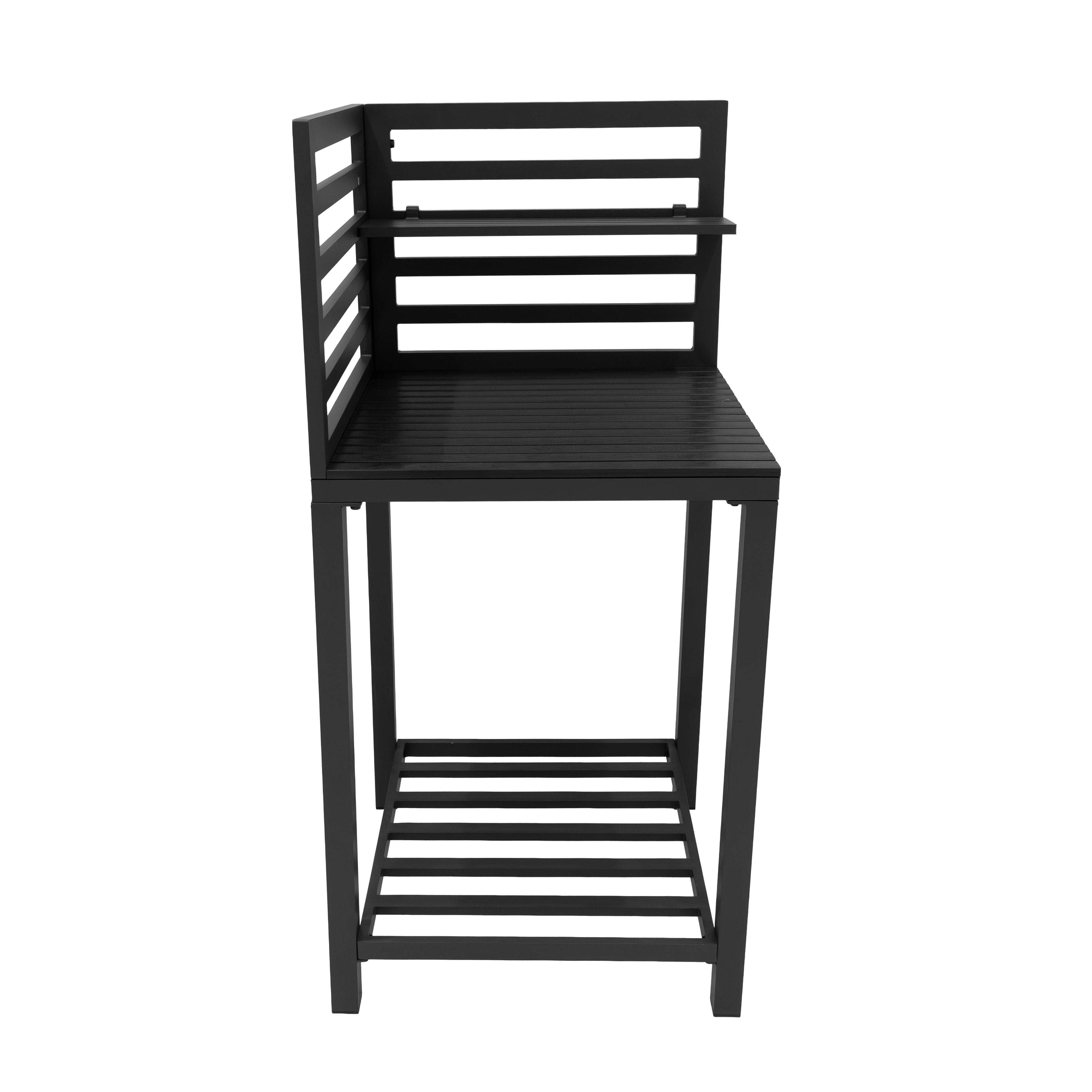 Q-Rax Mobili da Esterno Set Cucina 3 Pezzi Alluminio Antracite