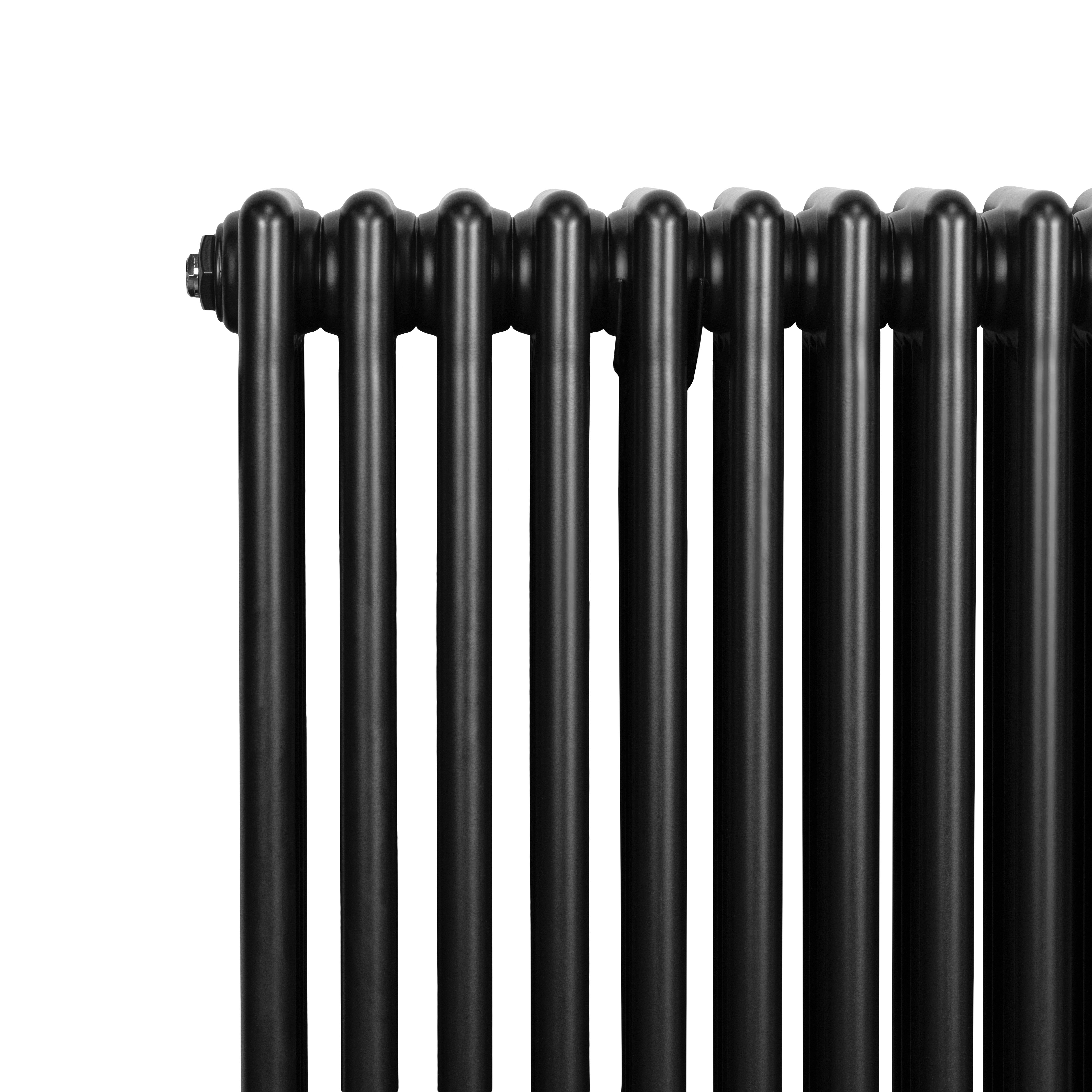 Q-Rax Radiatori Tradizionali 4 Colonne Termosifone Nero 600x1190