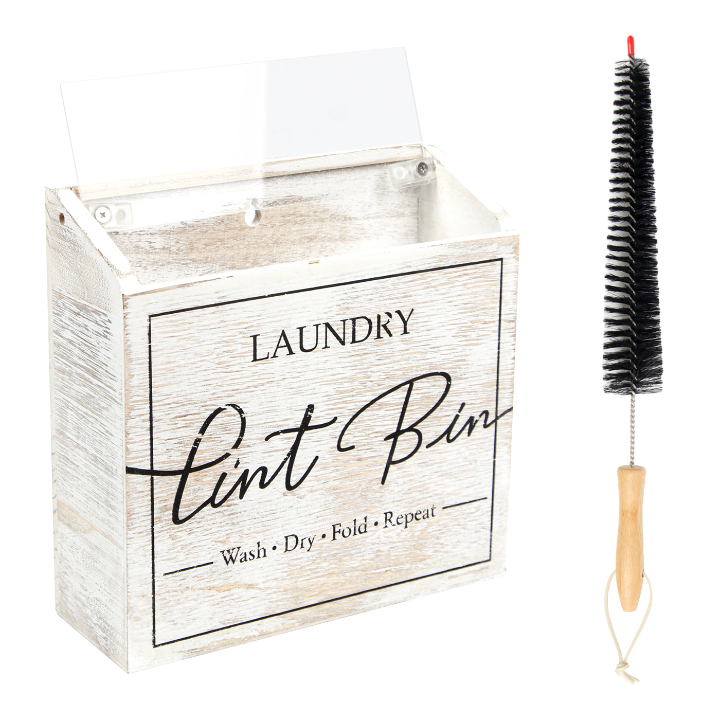 Jackcube Design Laundry Room Portapelucchi magnetico legno bianco