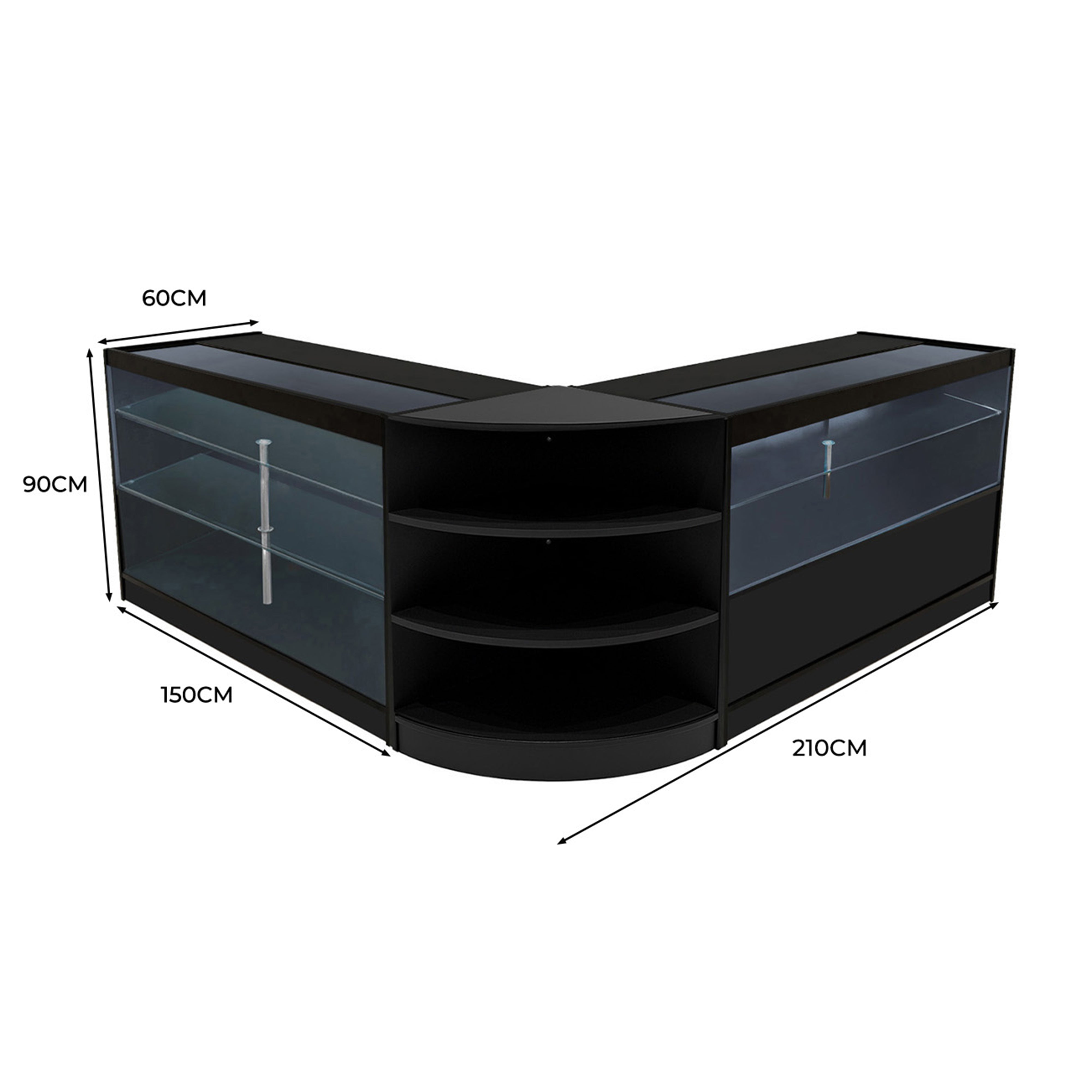 Q-Rax Calliope K1500 C1500 LM60 set banconi nero LED