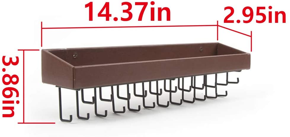 Jackcube Design Organizer Gioielli Parete 23 Ganci Marrone
