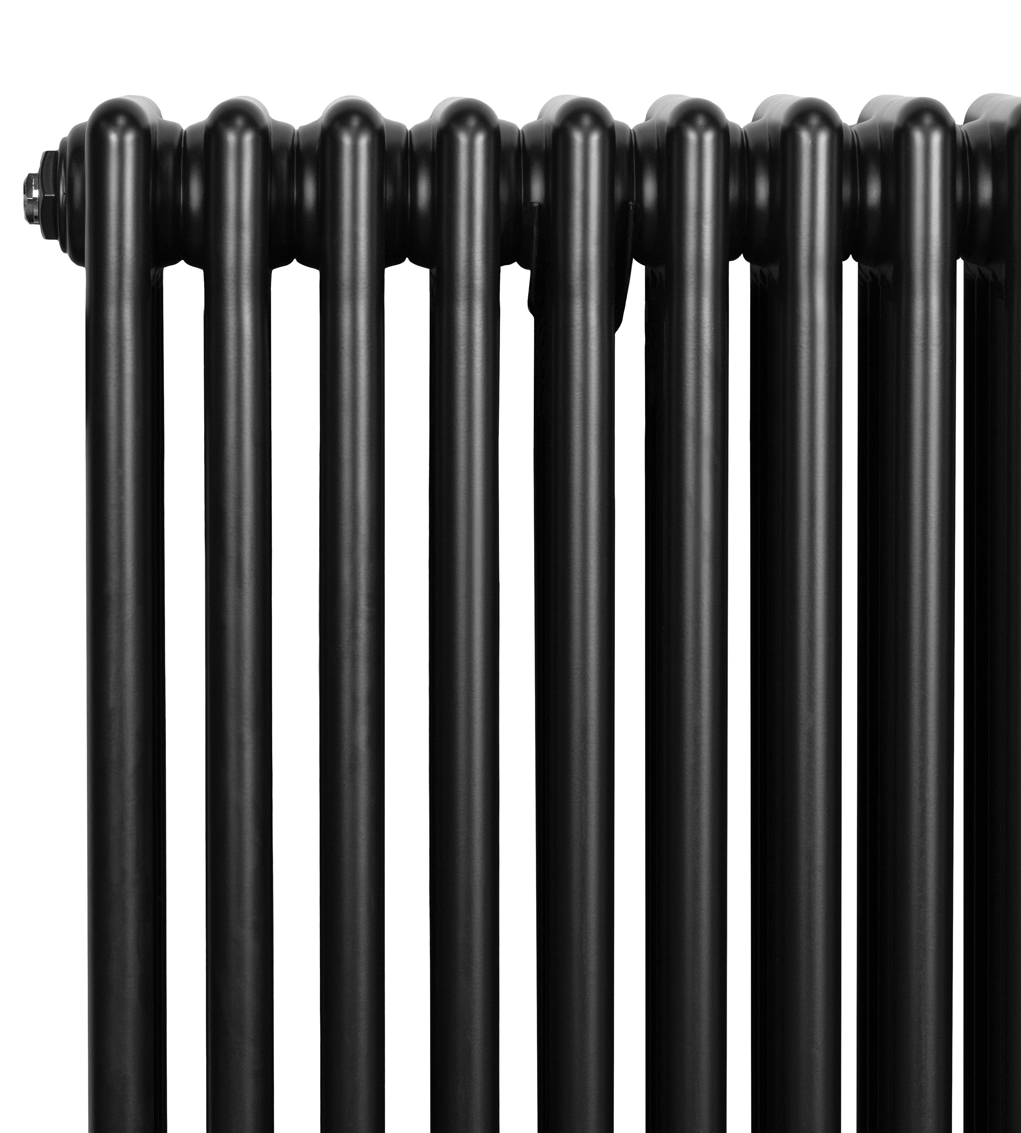 Q-Rax Radiatore 4 Colonne Nero 600x785 mm Acciaio