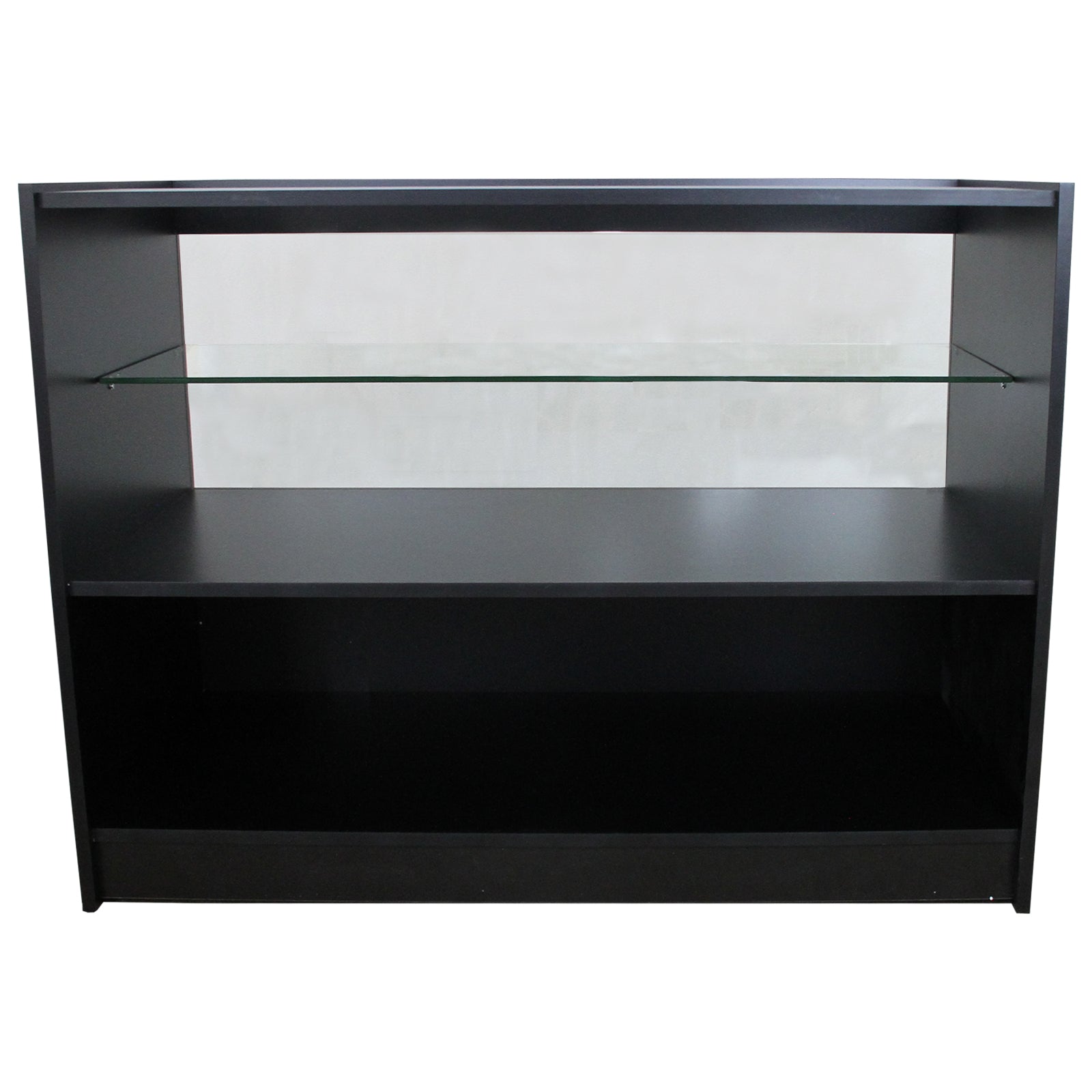 Q-Rax Banconi da Negozio C1200 bancone nero 120 cm vetro