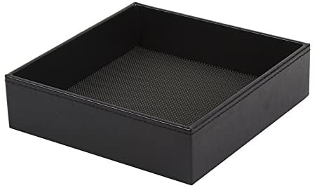 Jackcube Dressroom Svuotatasche Pelle Nero Opaco 17,5 cm