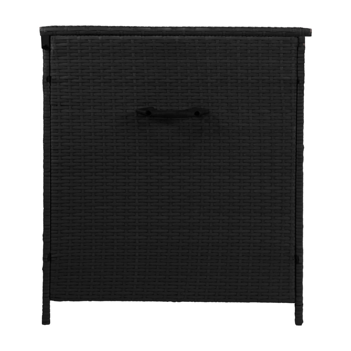 Q-Rax Contenitore Cuscini Rattan Nero 582L Box Giardino