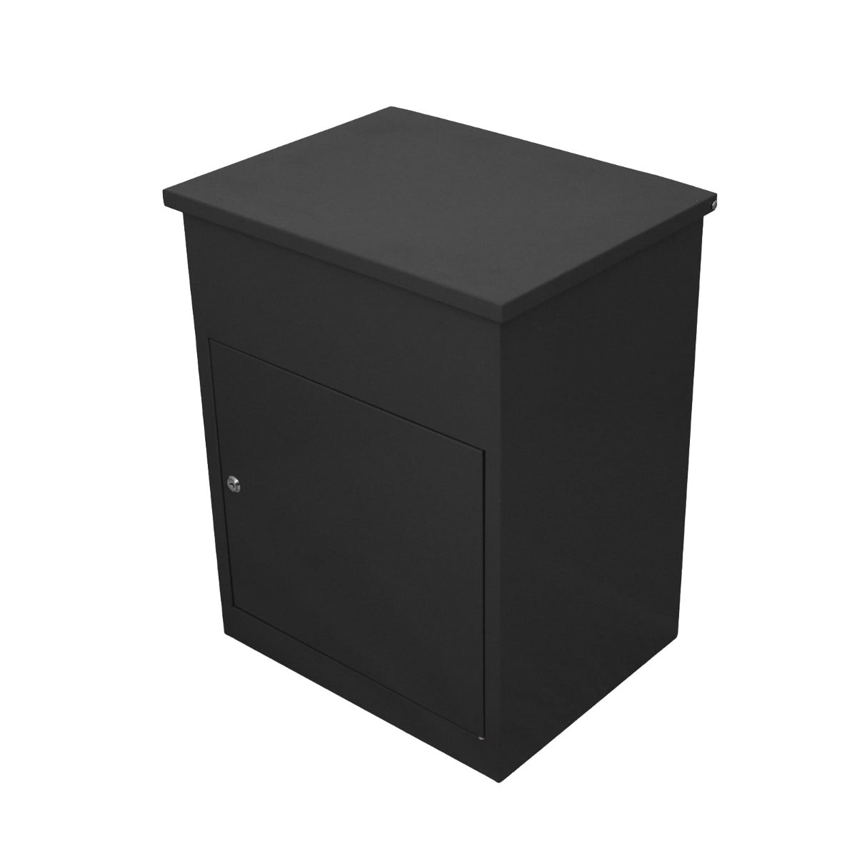 Q-Rax Cassetta Postale per Pacchi Nero Acciaio 58x36x46 cm