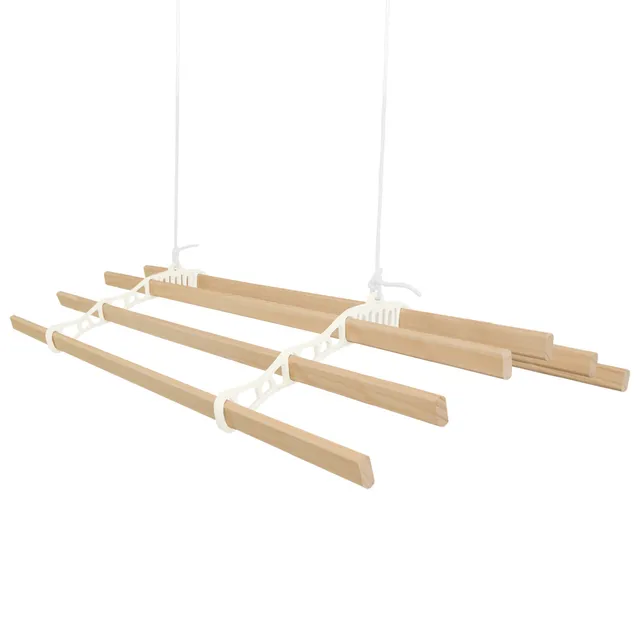 Q-Rax Stendibiancheria Soffitto 2,4 m 6 Listelli Avorio