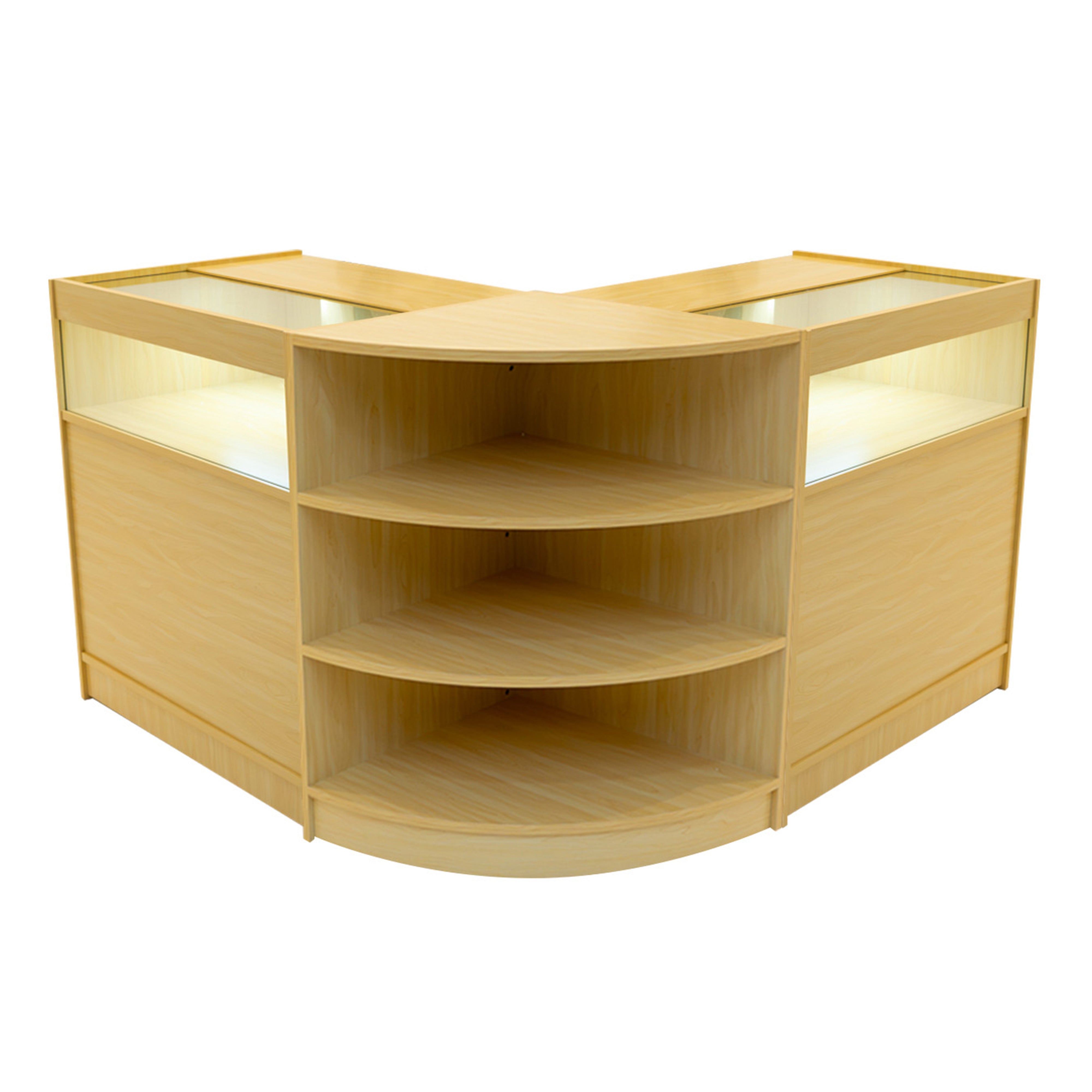 Q-Rax Banconi da Negozio Set Theseus LM60+2xB900 LED Acero