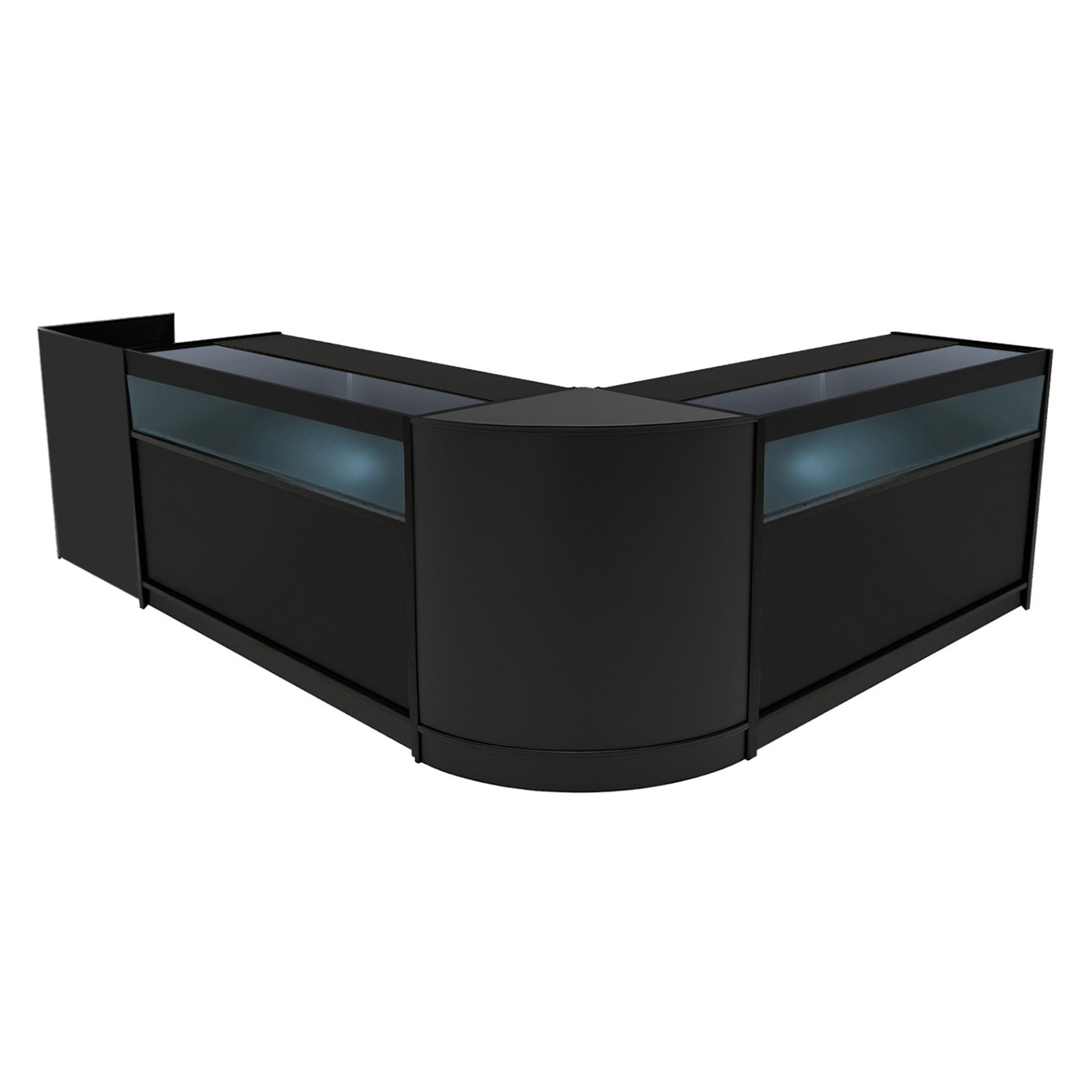 Q-Rax Luna Set Banconi Negozio LED Nero CM60 TB60 B1500 banco vetrina