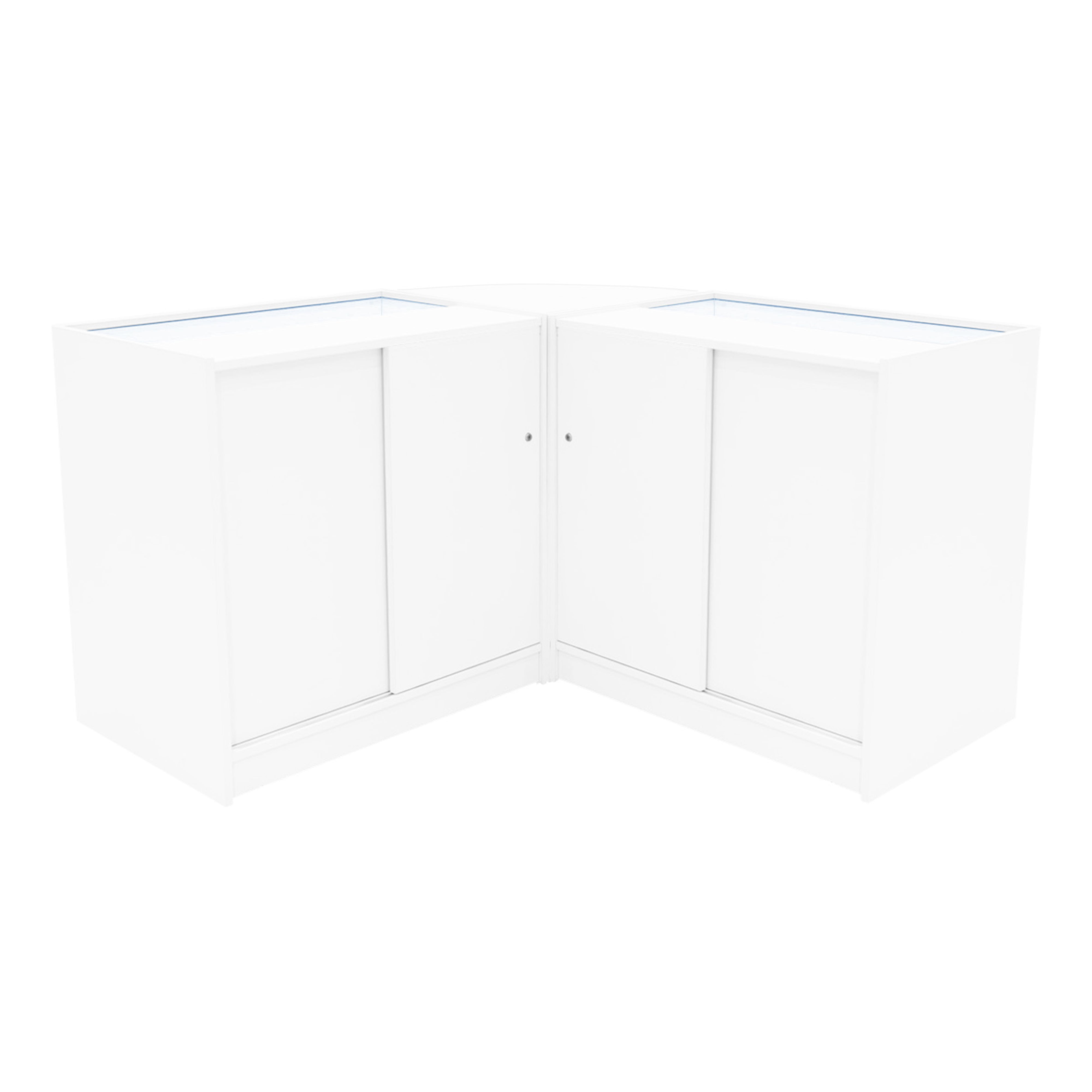 Q-Rax Apollo Set Bancone Negozio LED K900+LM60 Bianco