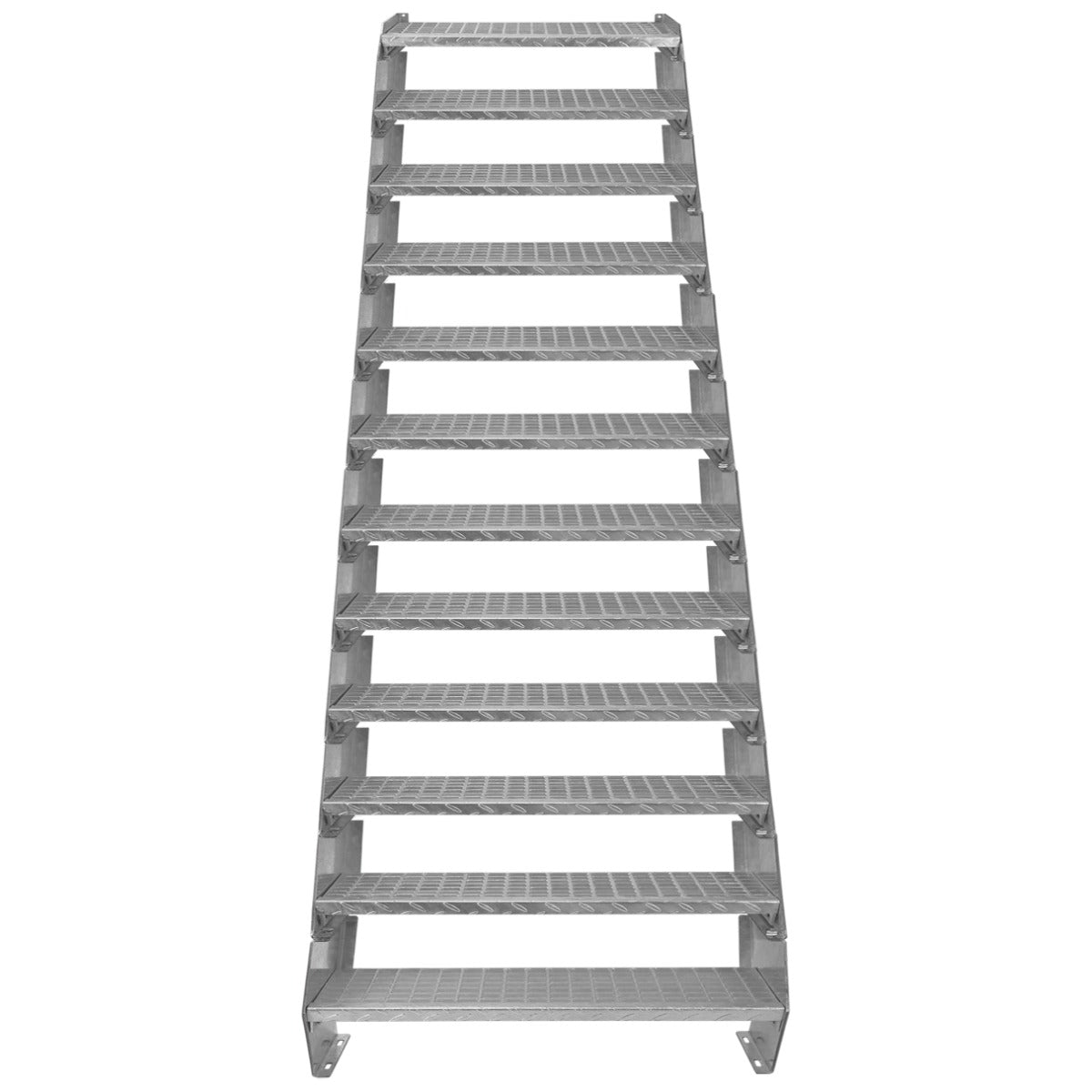 Q-Rax Scala Zincata 12 Elementi Gradini Acciaio 900 mm