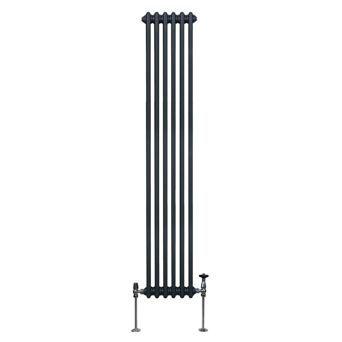 Q-Rax Radiatori Tradizionali 1800x292mm Termosifone Antracite 3 Colonne