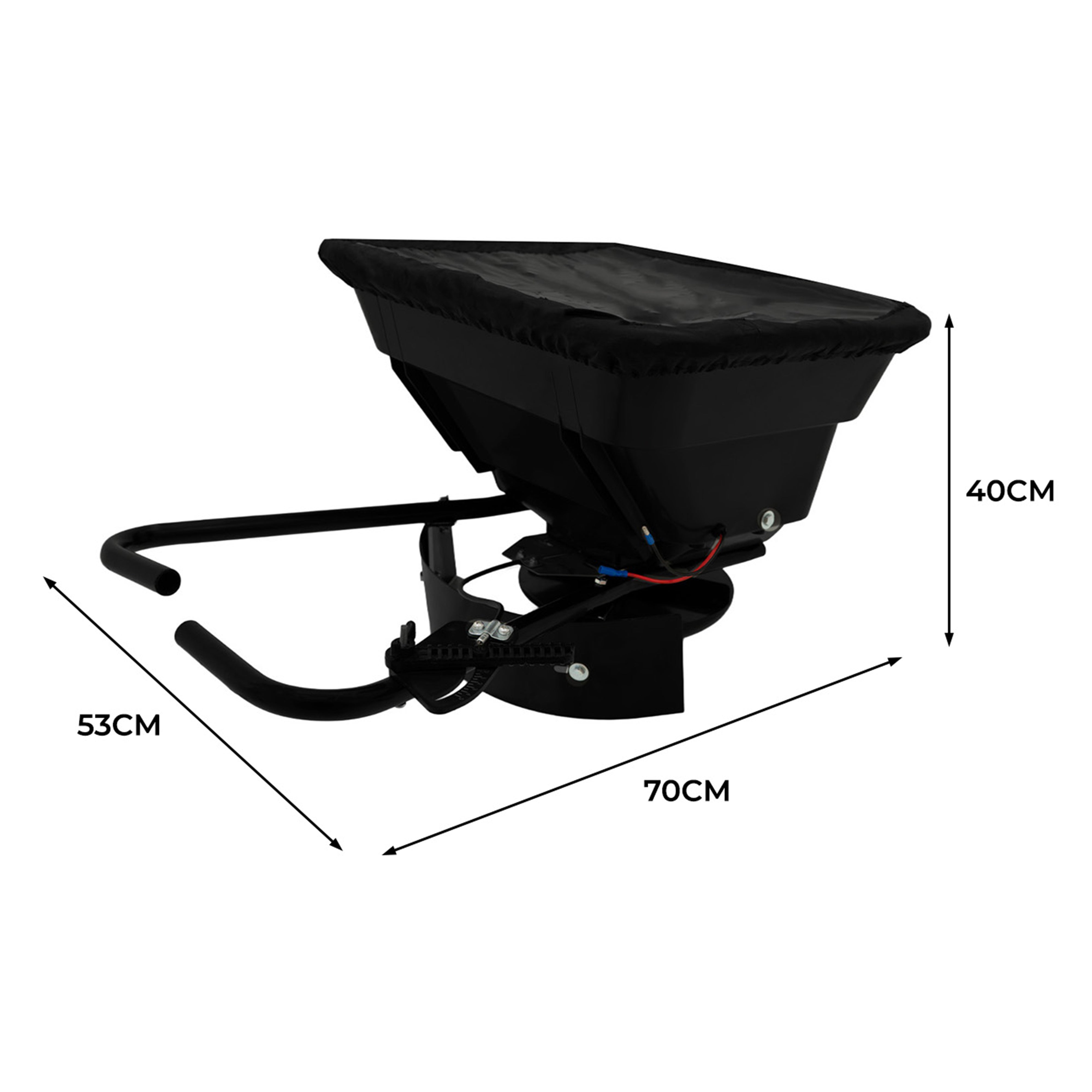 Q-Rax Spandiconcime ATV 12V Tramoggia 43,5L