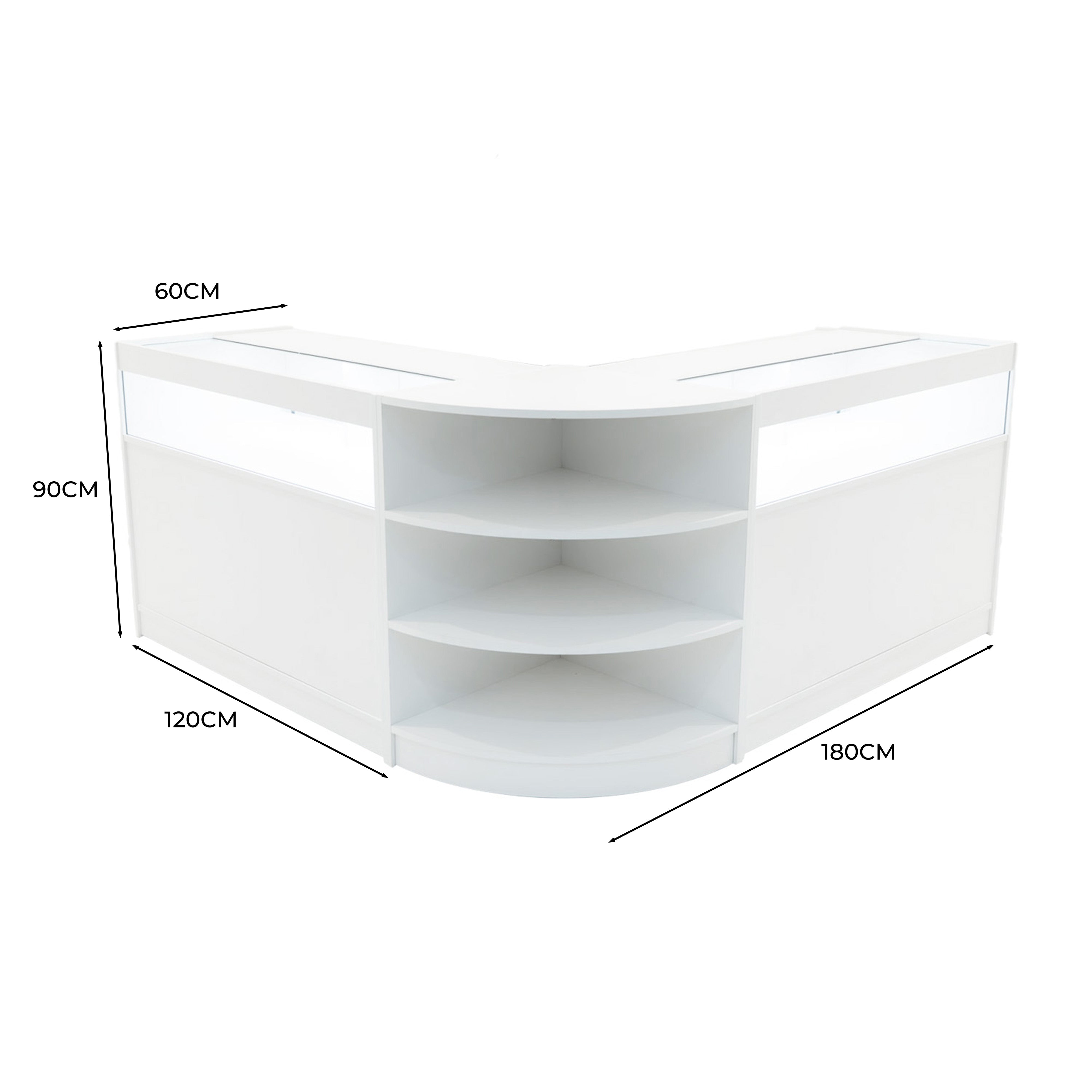 Q-Rax Theseus Set Bancone LED Bianco LM60+2xB1200