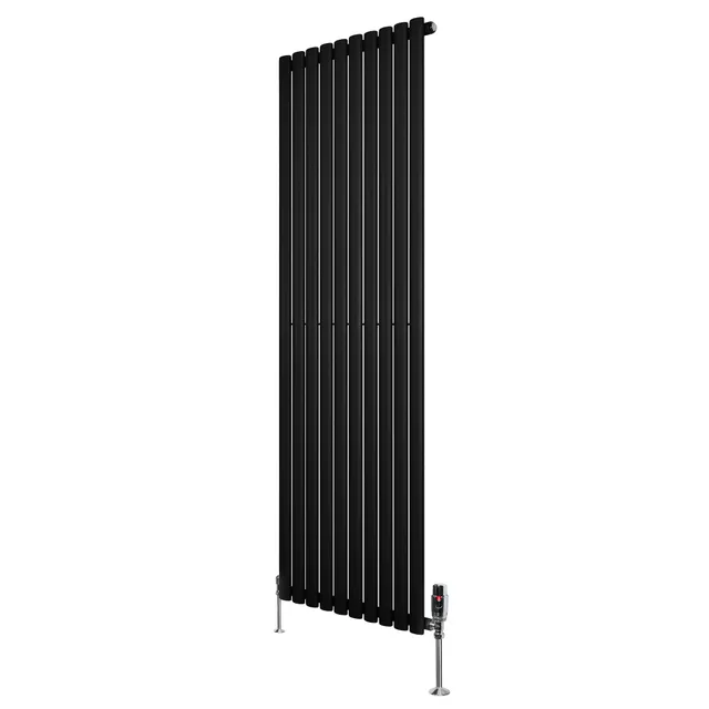 Q-Rax Radiatori Tradizionali Ovale Verticale 1800x600 radiatore nero
