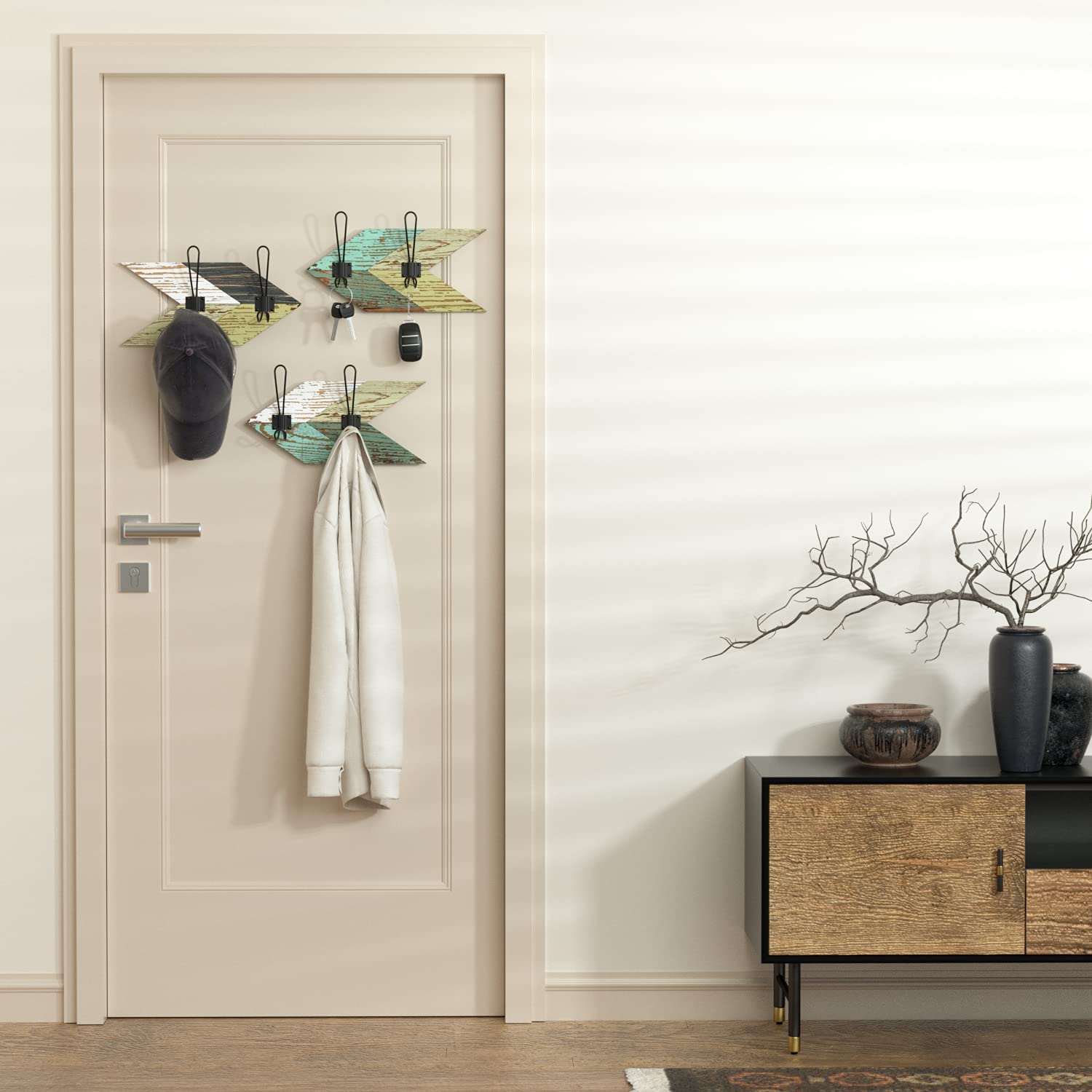 Jackcube Design Entryway Appendiabiti Parete Freccia Set 3 Pezzi