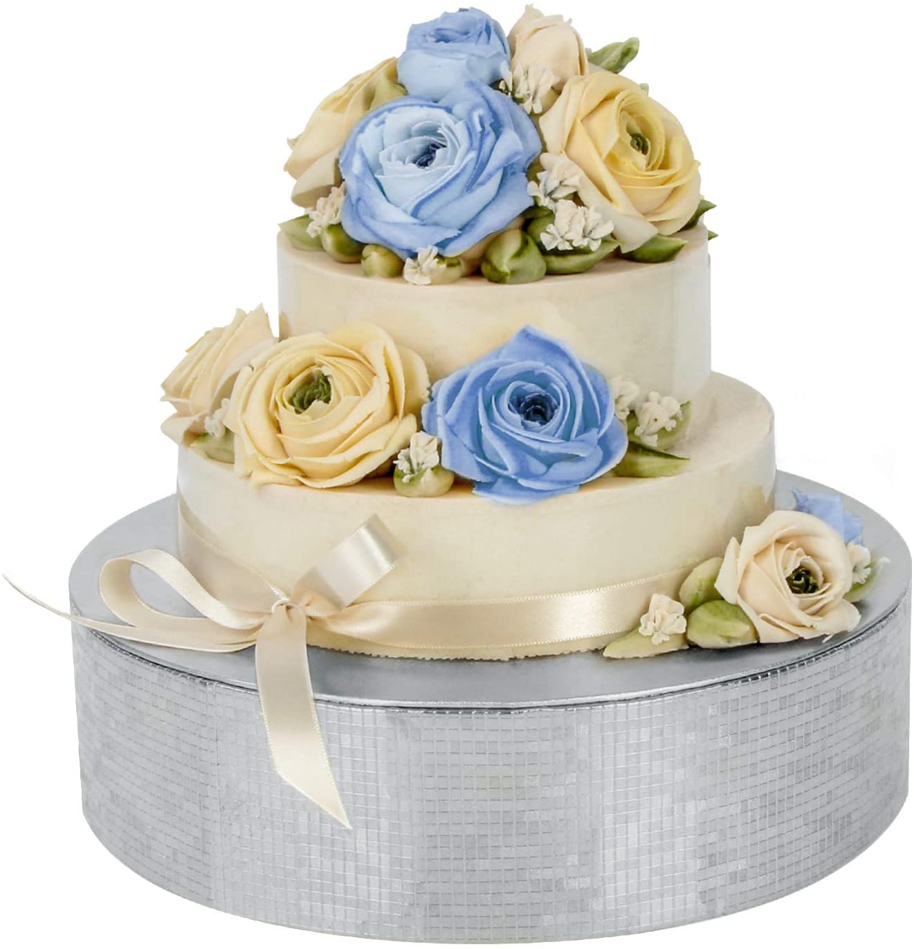 Jackcube Design Display alzata torta argento 30 cm cartone