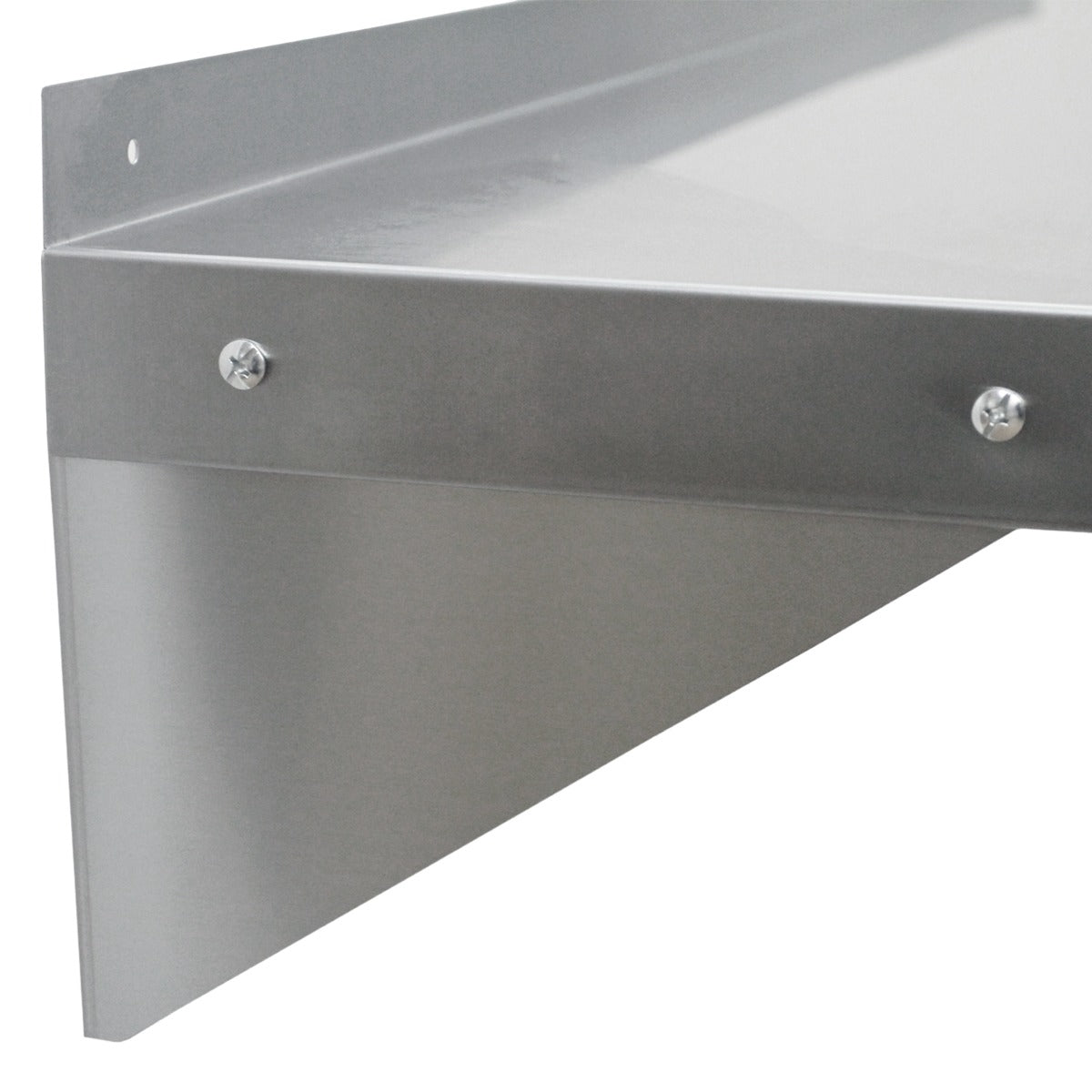 Q-Rax Tavolo Cucina 180cm + 2 mensole muro 125cm inox