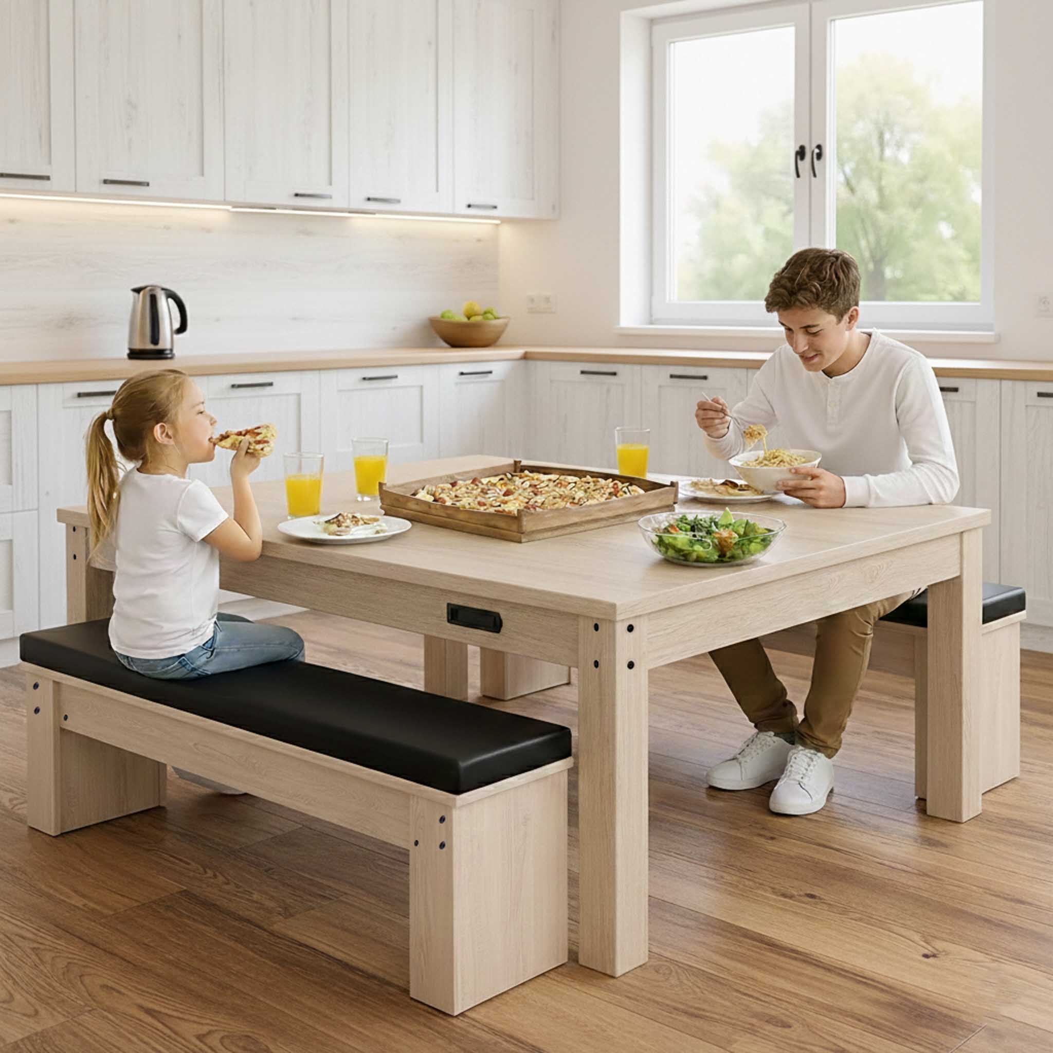 Q-Rax Accessori per la casa tavolo giochi 7-in-1 beige 213cm