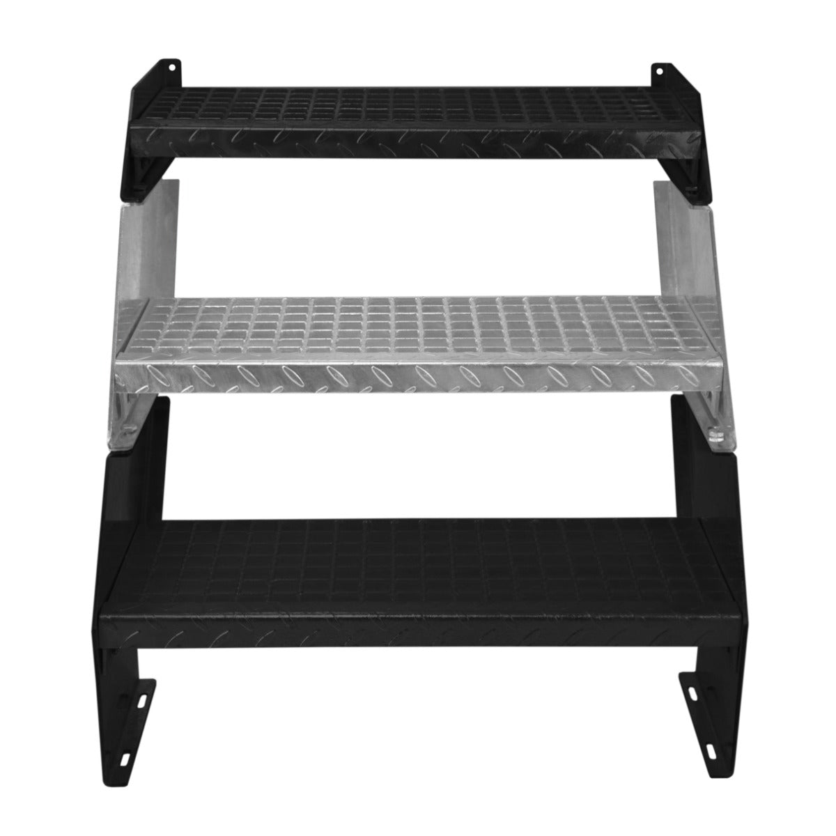 Q-Rax Gradini Acciaio Zincato 600 mm scala modulare