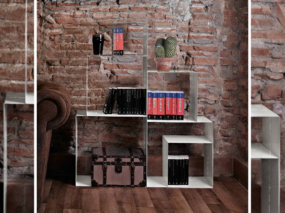 Officinanove Cubolibre Kit libreria componibile 6 cubi acciaio