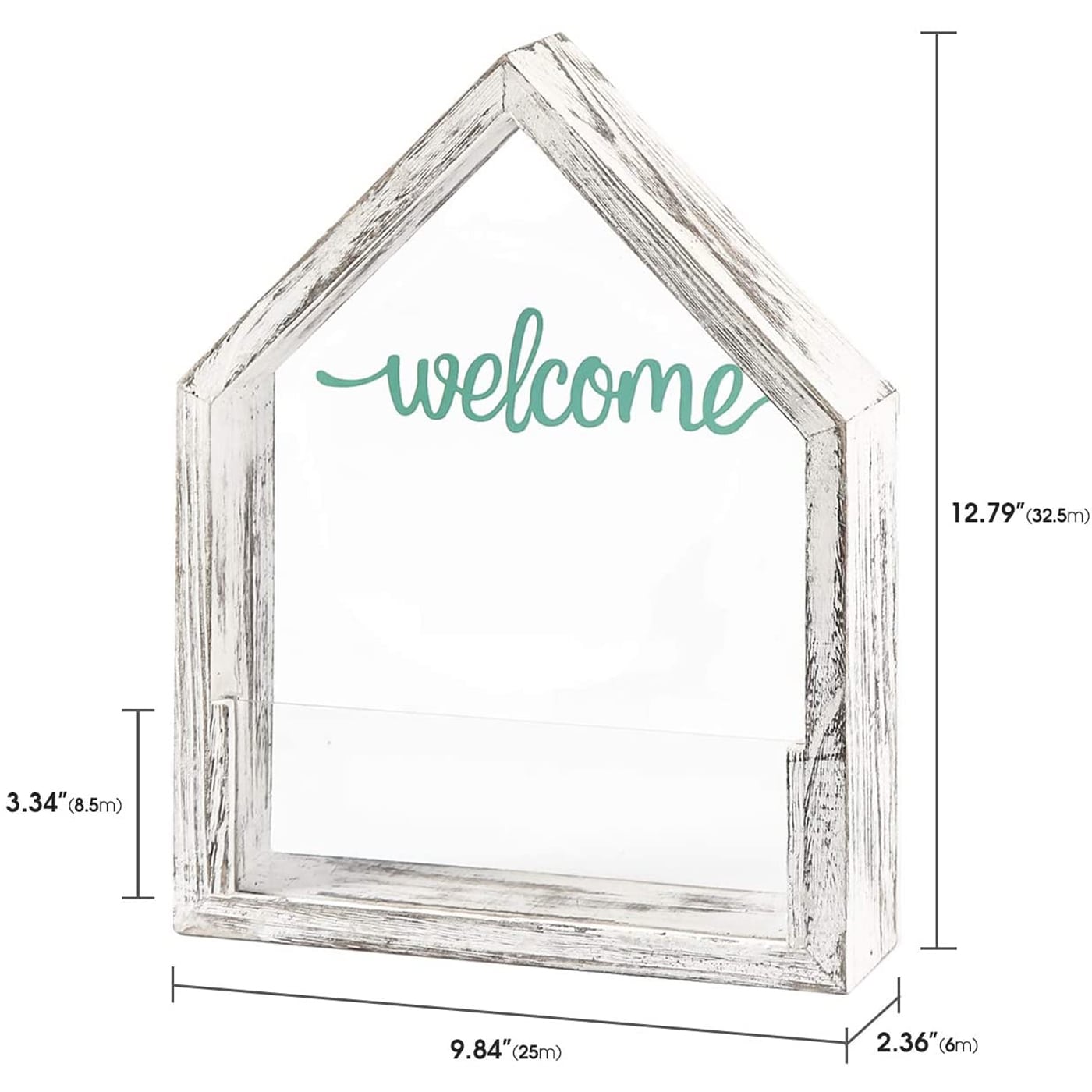 Jackcube Design Plant fioriera da parete casetta bianca