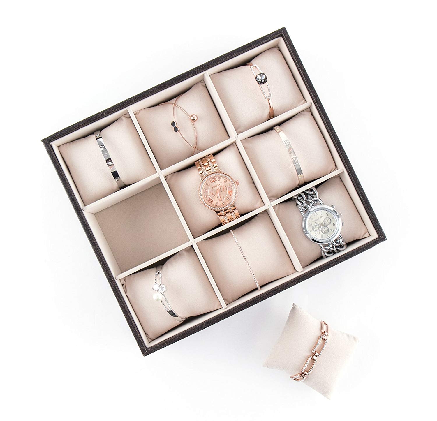 Jackcube Design Makeup Jewelry Set 3 Vassoi Portabracciali 27 Cuscini