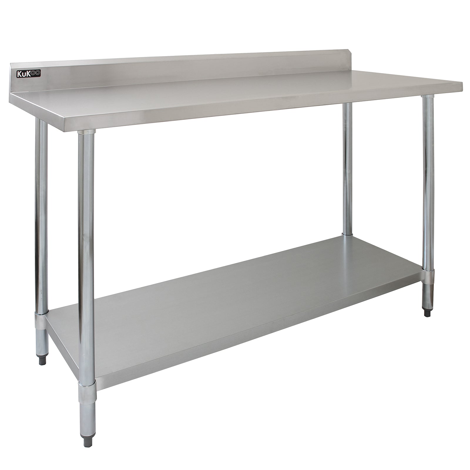 Q-Rax Tavolo Inox tavolo cucina 150x60x90 cm portata 250 kg
