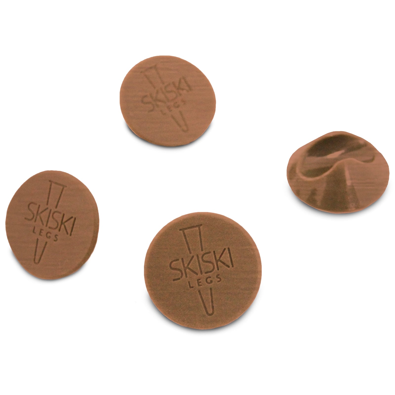 Q-Rax Gambe Per Tavoli a Forcina 30,5 cm Rame Anticato 4 Pezzi
