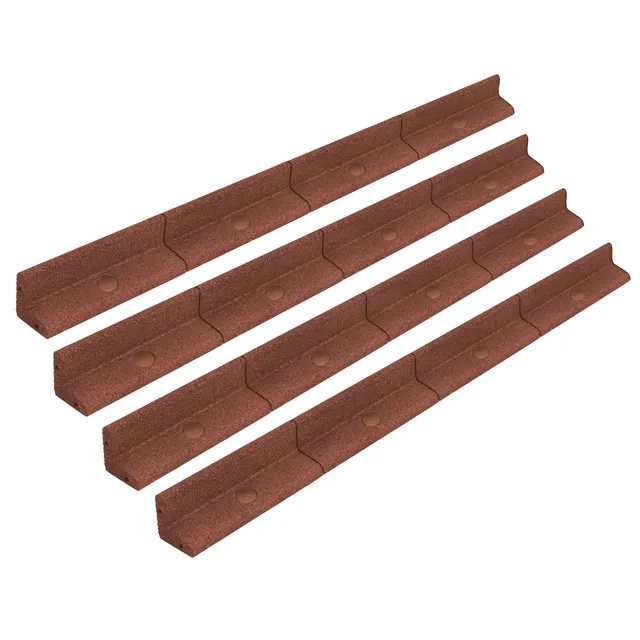 Q-Rax Deposito 4x1,2m Bordura Terracotta Flessibile