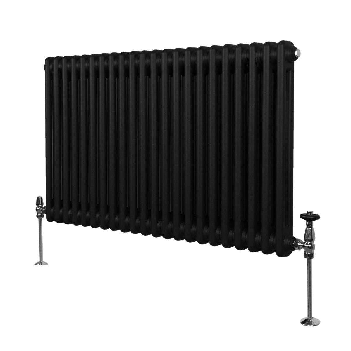 Q-Rax Radiatori Tradizionali Termosifone 2 Colonne 600x1012 mm Nero