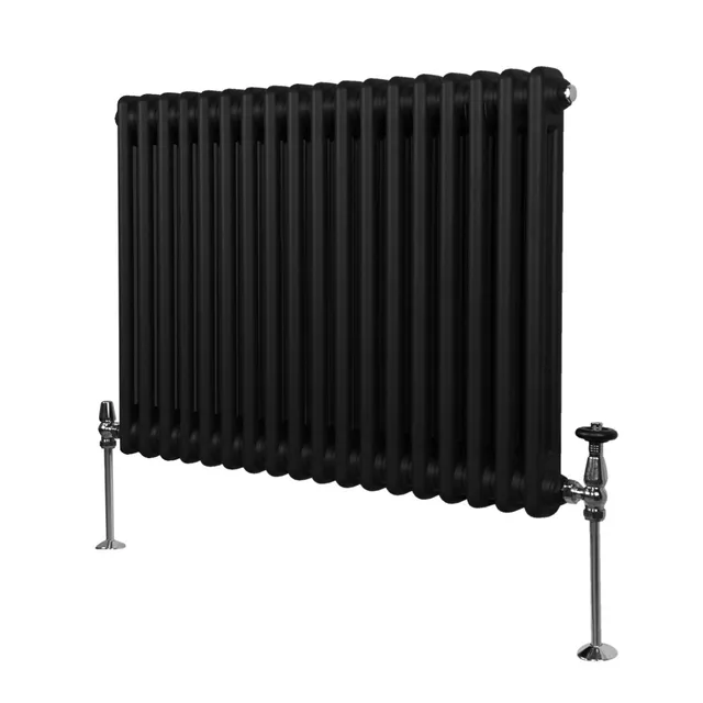 Q-Rax Tradizionali Radiatore 2 Colonne 600x832mm Nero