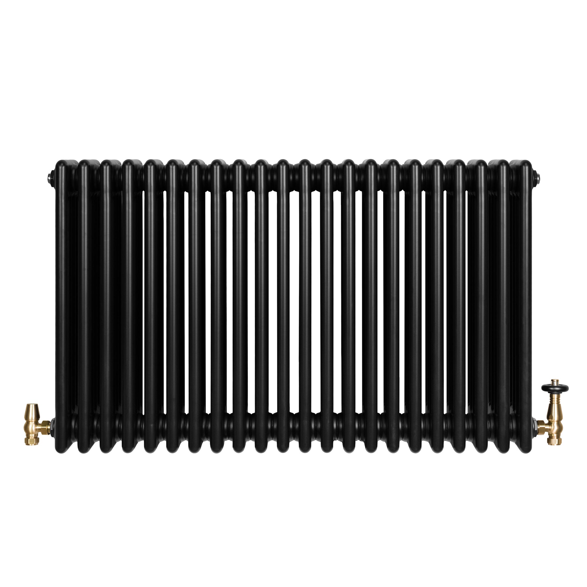 Q-Rax Radiatori Tradizionali 4 Colonne 600x1010 mm Nero Valvole