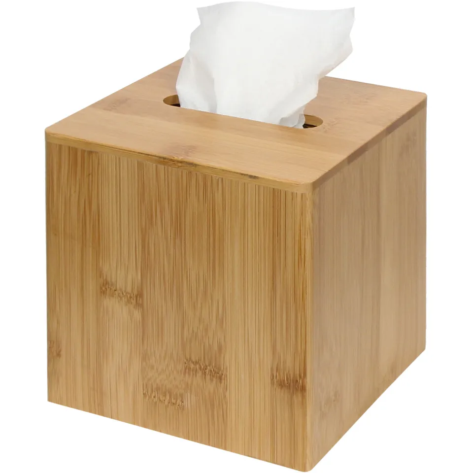 Jackcube Design Living Room Portafazzoletti Bambù Quadrato Magnetico