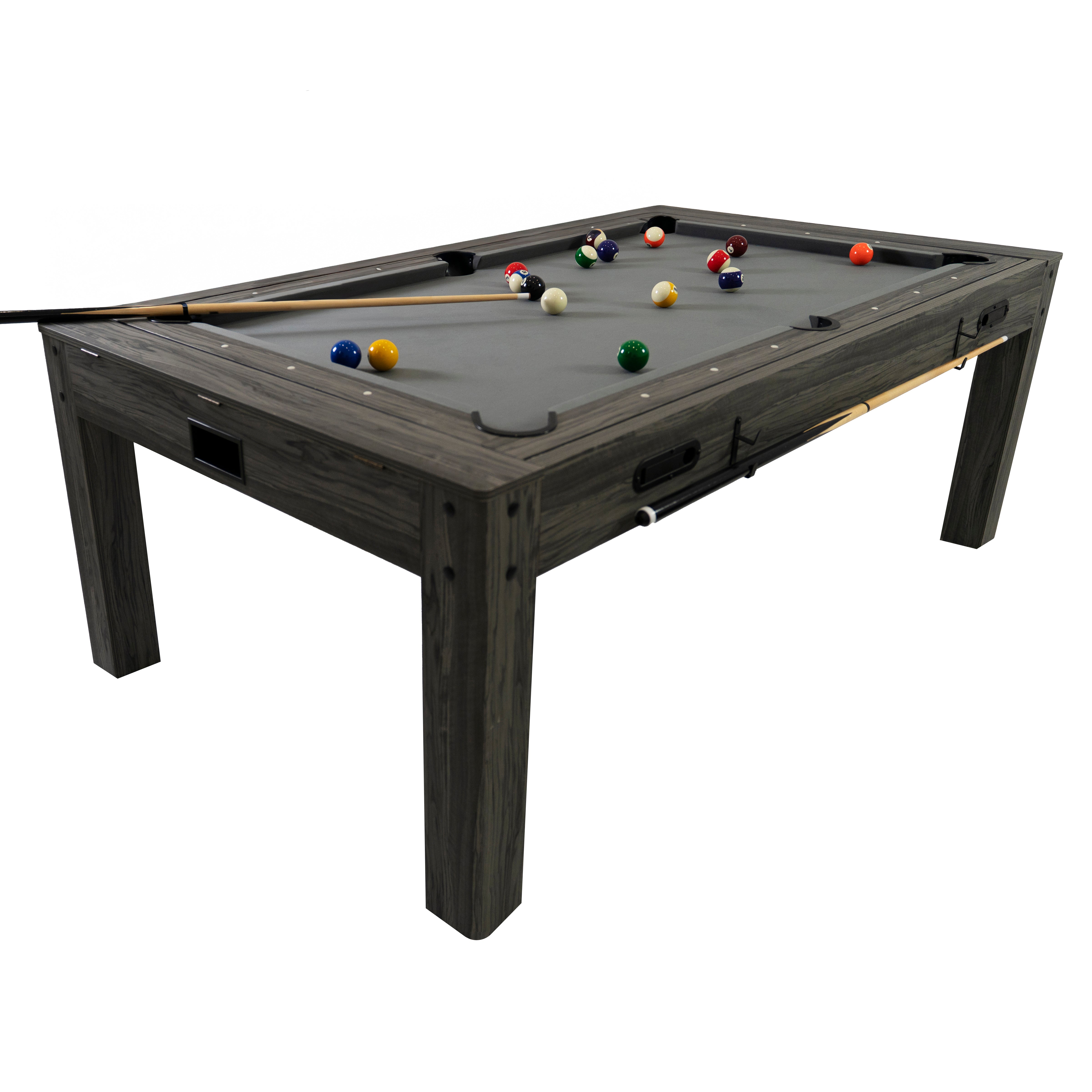 Q-Rax Tavolo Multigioco 7-in-1 legno grigio 213 cm biliardo