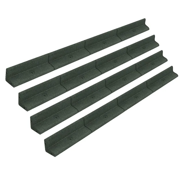 Q-Rax Bordura Giardino Flessibile Verde 4x1,2m Gomma