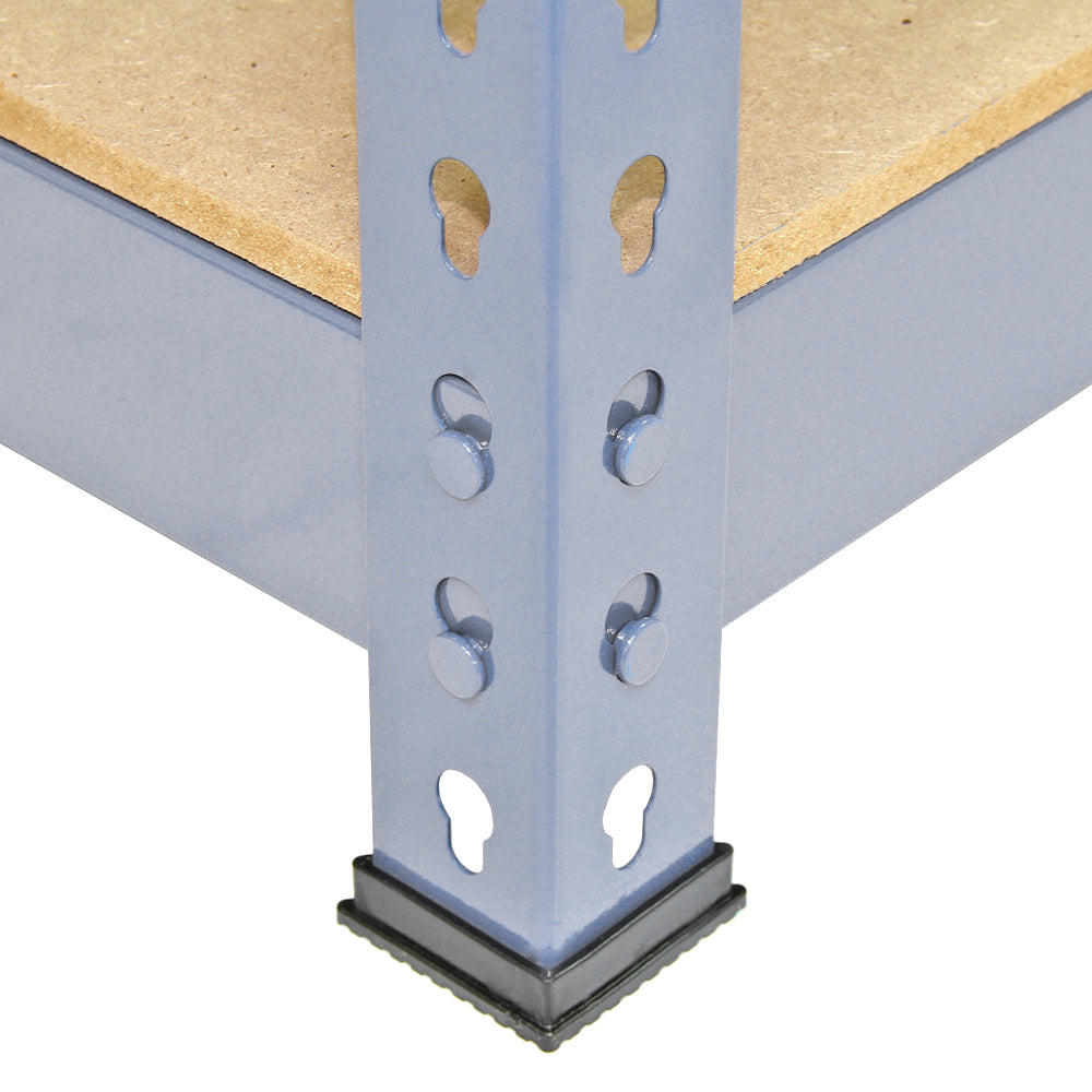 Q-Rax Scaffale Garage Incastro 90x50cm Grigio 3 Pezzi